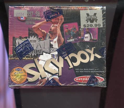 1997-98 fleer skybox metal universe championship preview basketball 30-box case|97 skybox metal universe basketball.